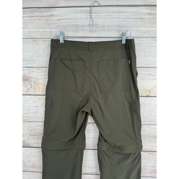 REI Co-Op Sahara Cargo Convertible Pants Youth Boys XL 18 Green Adjustable Waist - Picture 6 of 13